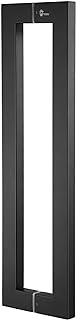 TG-6013 900mm/36 inches Square/Rectangle Shape Stainless Steel Push Pull Door Handle for Solid Wood, Timber, Glass and Steel Doors, Matt Black Finish