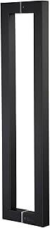 TG-R3030 Heavy Duty Commercial Grade 1500mm/60 inches Square/Rectangle Shape Solid 1.2mm Thick Stainless Steel 304 Push Pull Door Handle, Matte Black Finish