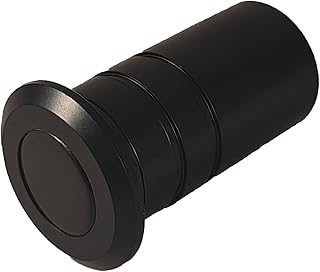 Door Latch Dust Protector SUS304 Stainless Steel Dust-Proof Security Lock Inserts,Flush Bolt Dust Proof Door Strike for French Door,Composite Doors,Wood Doors,Matte Black Finish